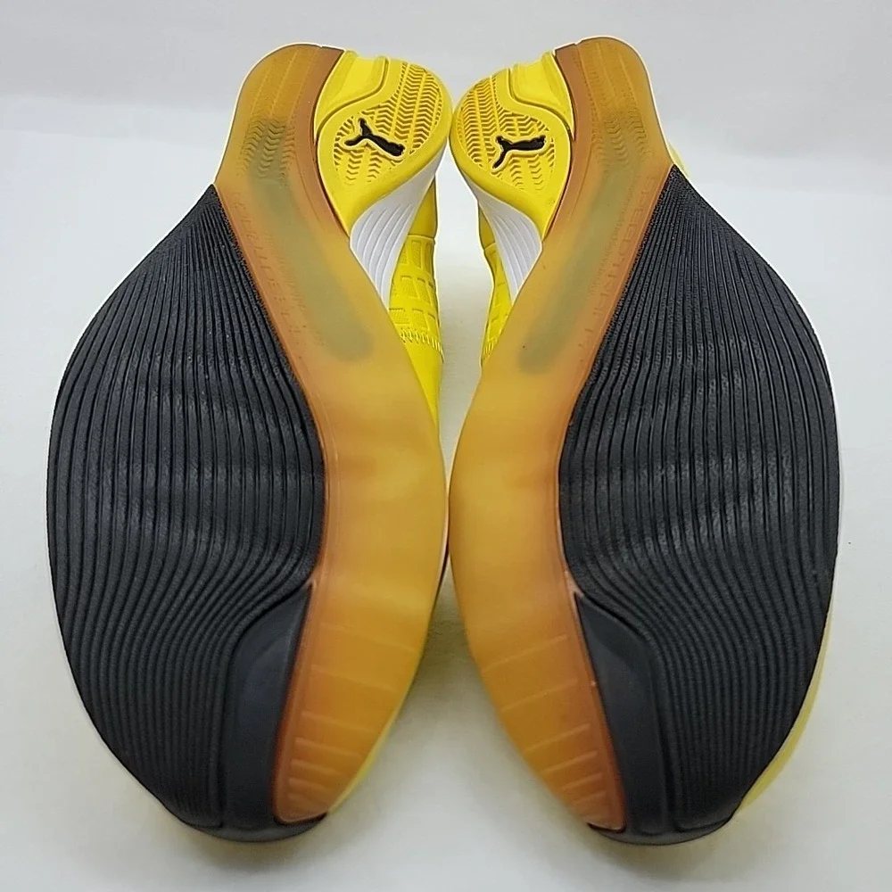 PUMA EvoSpeed Ferrari Sneaker Motorsport Shoe Vibrant Yellow Black Womens US 9.5